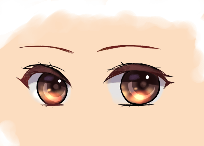 Anime coloring eyes cute