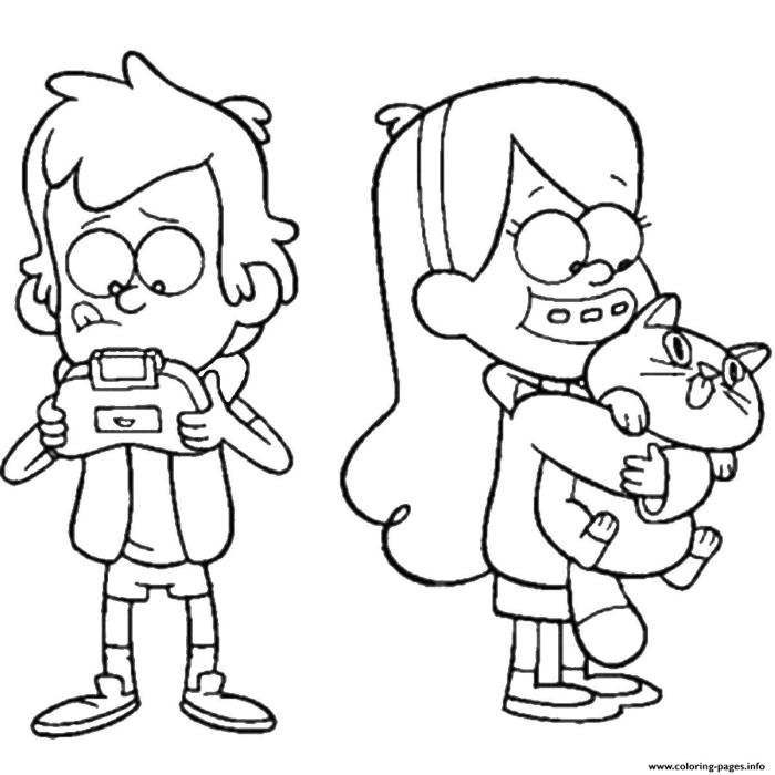 Gravity falls coloring book