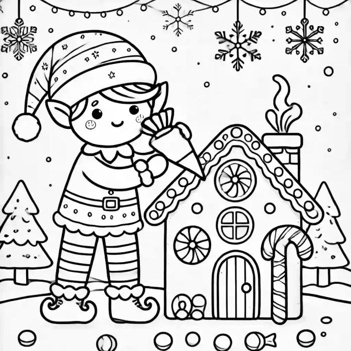 Anime elves coloring pages