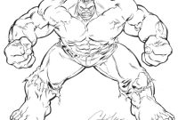 Hulk coloring book pages