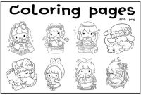 Anime babies coloring pages cute