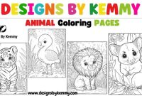 Fair animal coloring pages