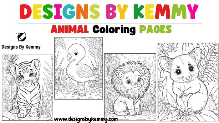 Fair animal coloring pages