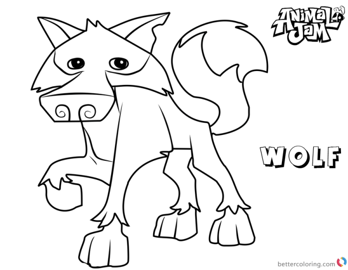 Coyote animal jam coloring pages