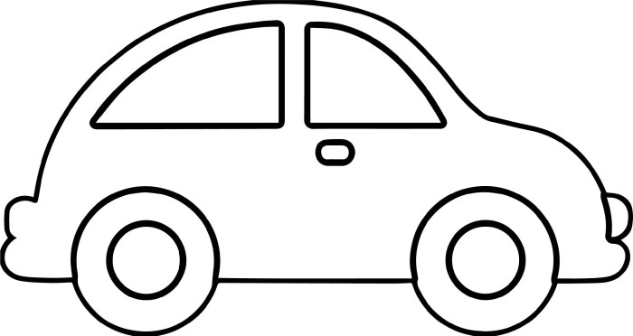 Coloring book pictures of cars