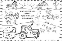 Free farm animal coloring book