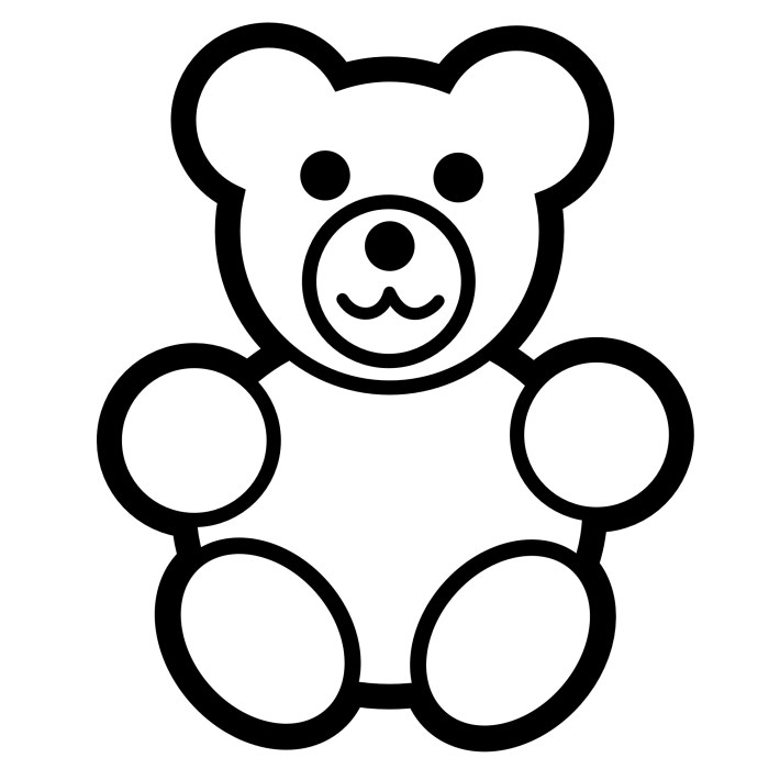 Teddy bear coloring book