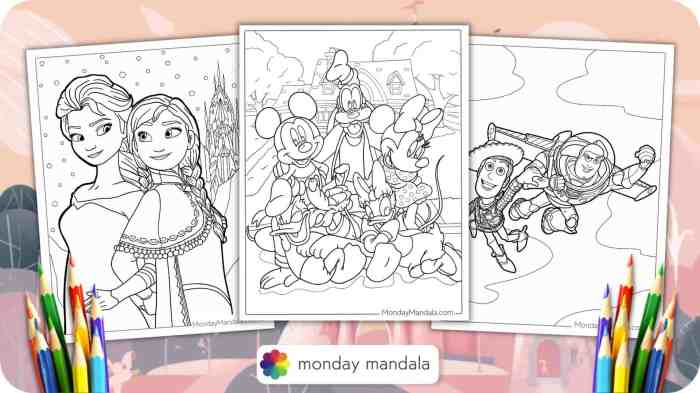 Pdf coloring book disney