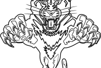 Animal panther coloring pages