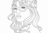 Anime girls with glasses coloring sheet