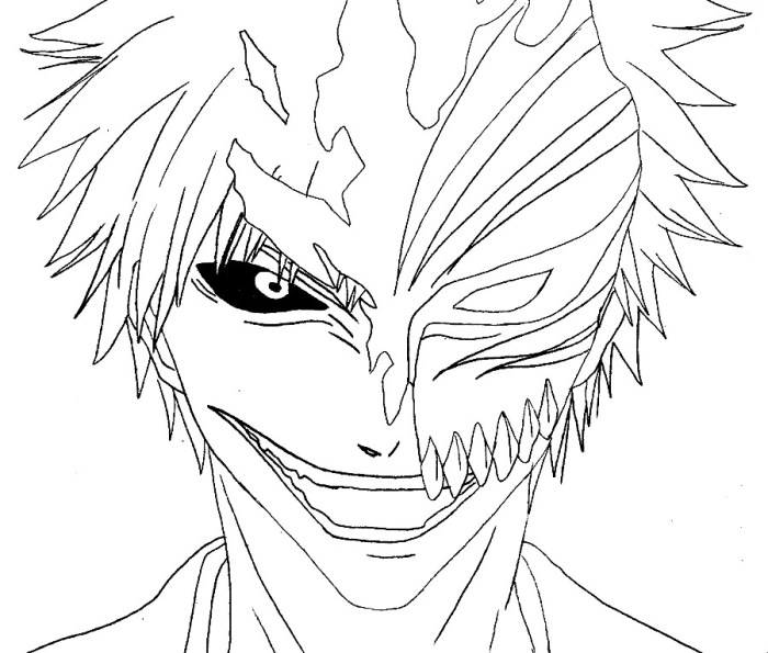 Anime bleach coloring page