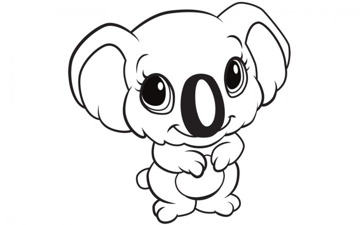 Free animatied animal coloring picture