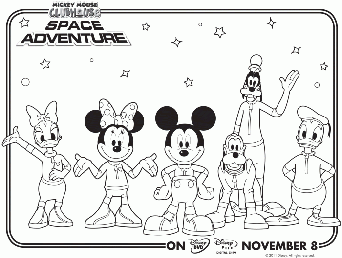 Mickey mouse clubhouse coloring book