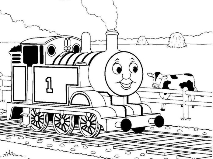 Thomas the train printable coloring book