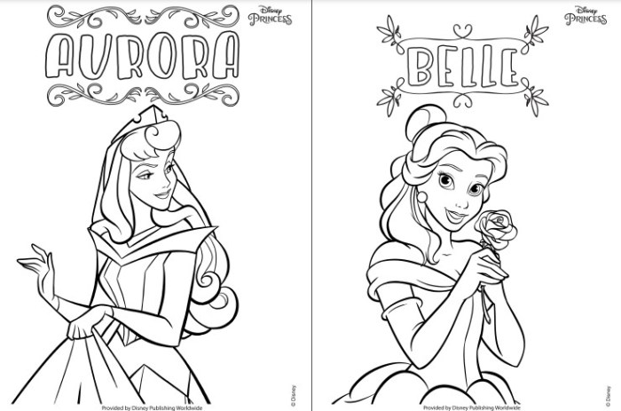 Pdf coloring book disney