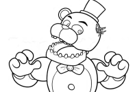 Anime fnaf sl blank coloring sheet