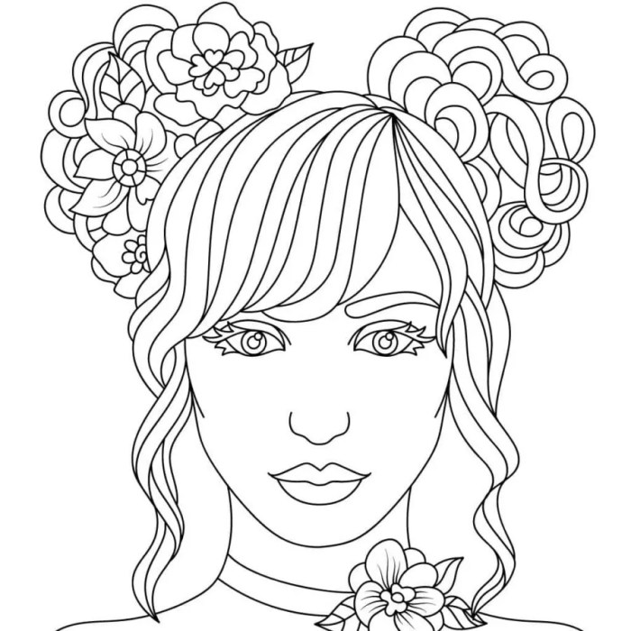 Coloring book pages of people