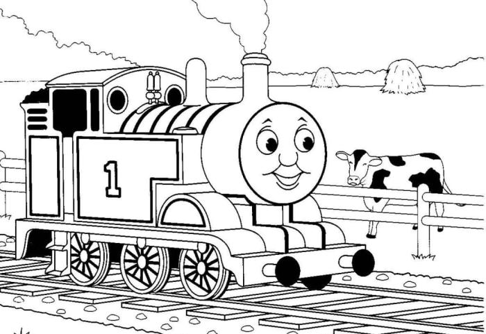 Thomas the train printable coloring book