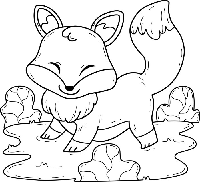 Free animatied animal coloring picture