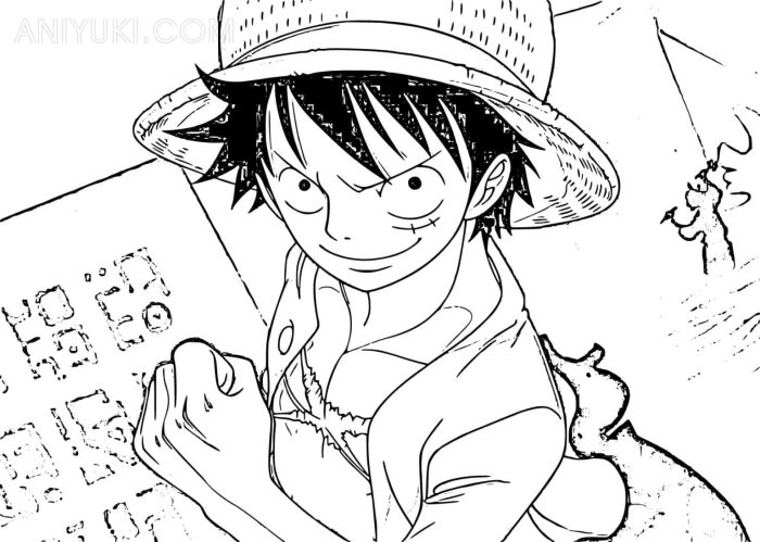 One piece coloring book