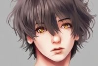 Anime hair male coloring