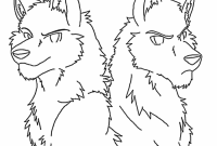 Fox wolf anime coloring pages