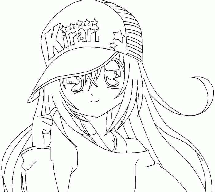 Anime coloring pages to color