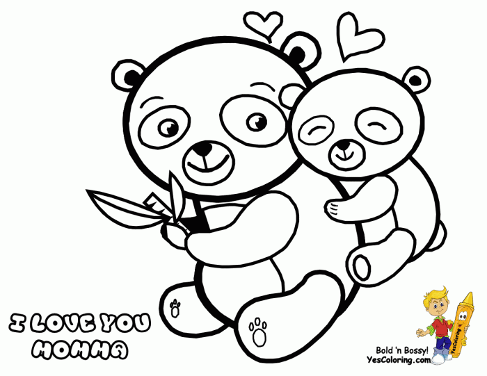 Animated baby pandas coloring pages