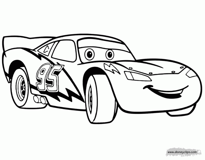 Disney cars coloring book pages