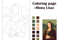 Mona lisa coloring book