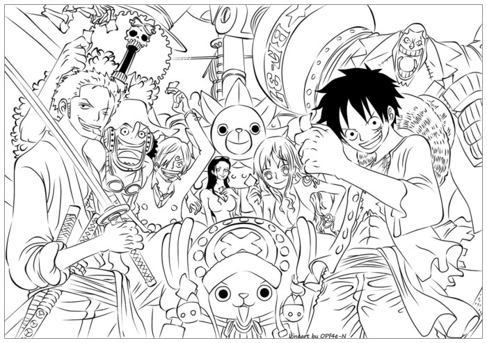 One piece coloring book