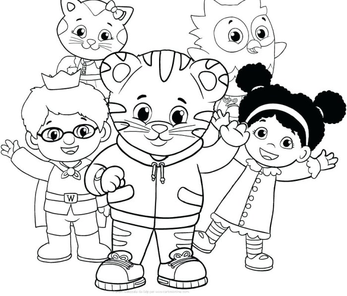 Daniel the tiger coloring book