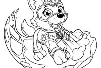 Animated paw patrol everest coloring