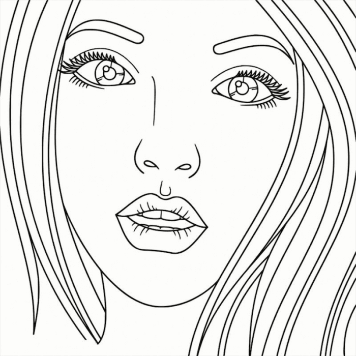 Coloring book pages people