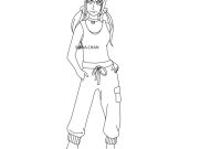 Anime dress coloring pages