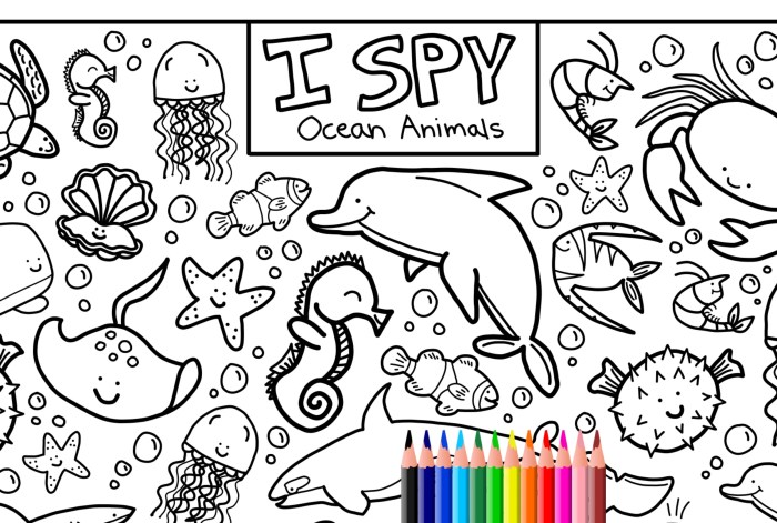 Animals in the sea coloring pages