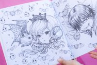 Pop manga coloring book