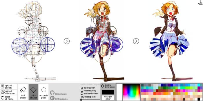 Anime coloring online tools