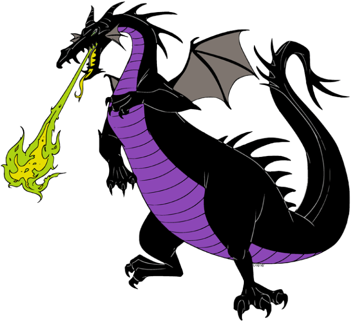 Animated maleficent dragon coloring pages