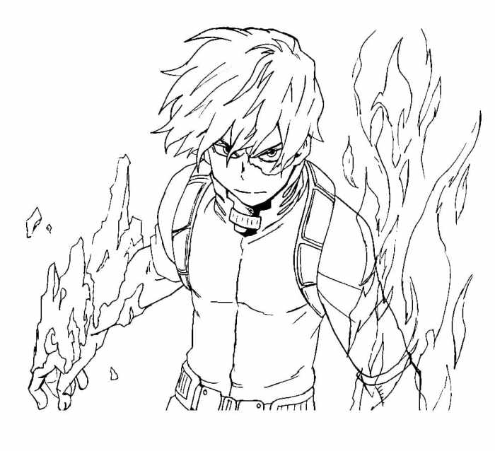 Anime bnha coloring pages