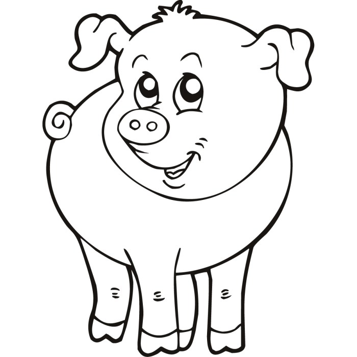 Farm animals coloring worksheets