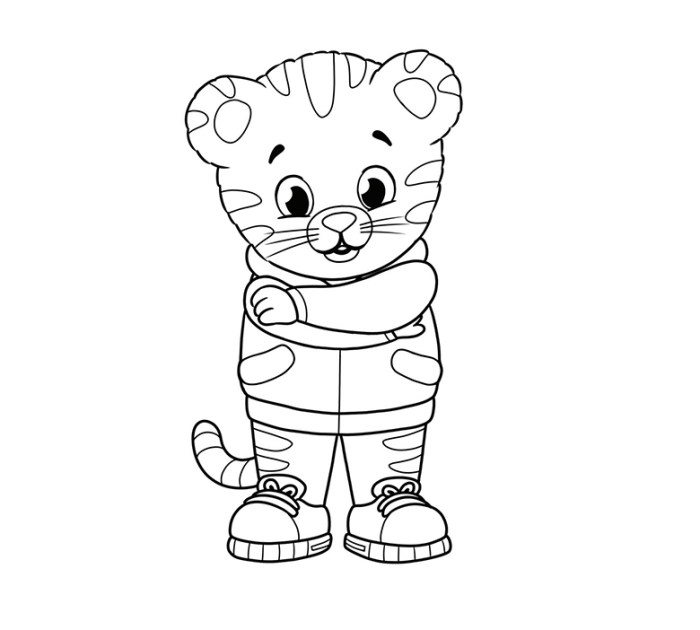 Daniel the tiger coloring book