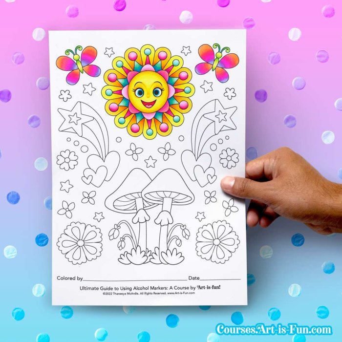 Alcohol marker coloring books