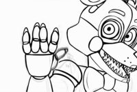 Anime fnaf sl coloring sheet