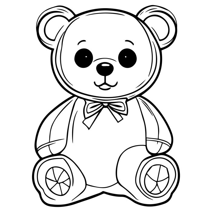 Teddy bear coloring book