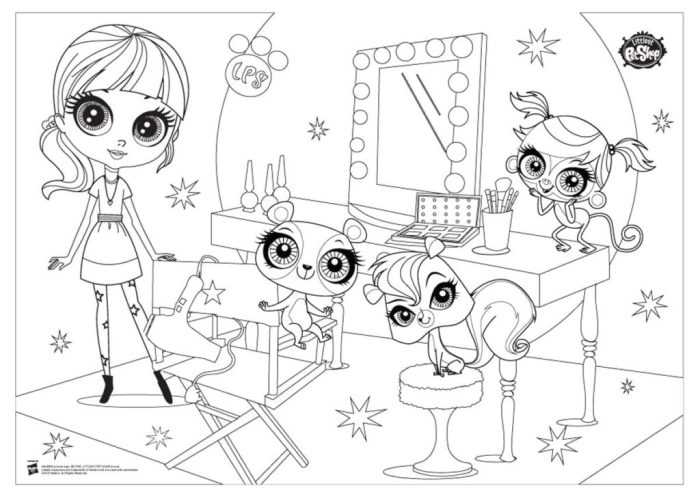 Pet coloring shop pages littlest lps petshop cat book printable colouring coloriage horse kids little simple popular library getdrawings coloringhome