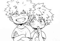 Anime bnha coloring pages