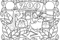 Free coloring pictures of zoo animals