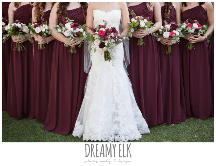 Wedding dress maroon colour