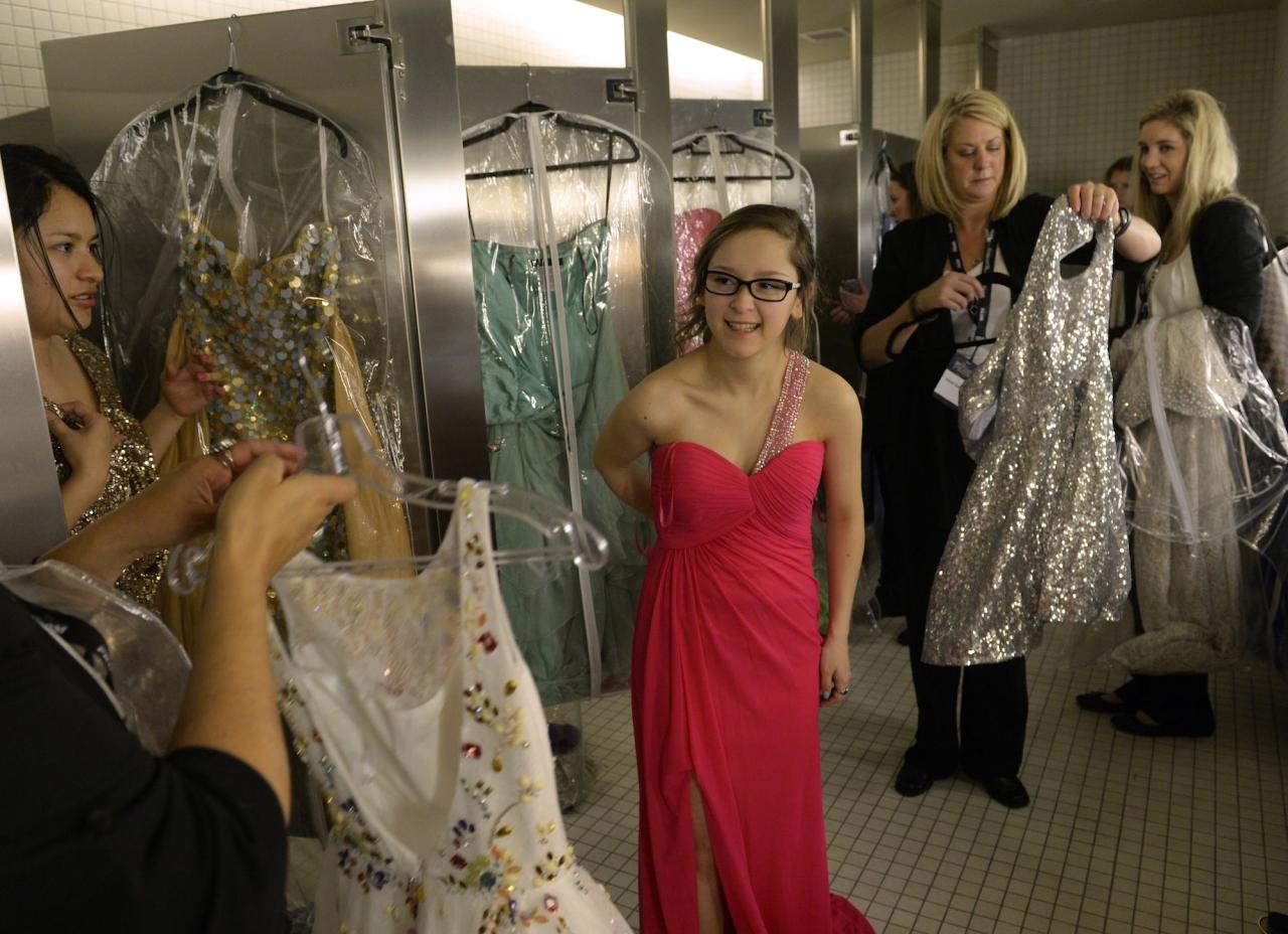 Prom dress as wedding gown